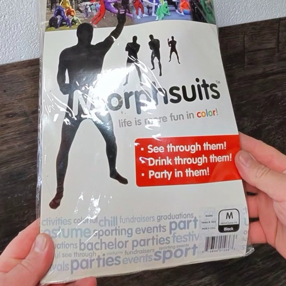 Morphsuits Black Costume Medium Suit - Picture 1 of 4